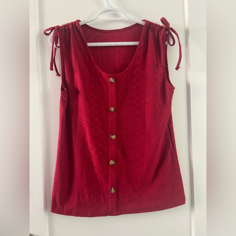Sleeveless Top - Red